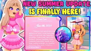 NEW Summer Update Is Finally Here! New Tidal Glow Halo Dorm Furniture And More Royale High Update