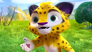 Leo and Tig 🦁 1-5 episodes in a row 🐯 Funny Family Good Animated Cartoon for Kids