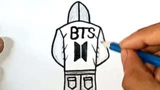BTS boy drawing //BTS army drawing //How to draw BTS boy.