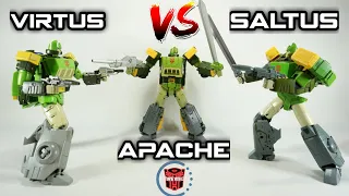 Comparison: X-Transbots Virtus VS FansToys Apache VS MMC Saltus (AKA Springer)
