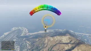 Grand Theft Auto V. Все прыжки с парашютом. Тайм-код.