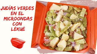 💖 JUDÍAS VERDES con PATATAS en el MICROONDAS ¡Probamos el ESTUCHE de VAPOR LÉKUÉ!