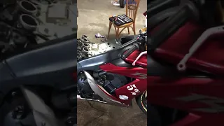 Yamaha R1 2005 стартер и замена свечей