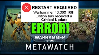 Games Workshop PULLED the PLUG... Hard RESET on Warhammer 40,000 10th Edition Metawatch #new40k 40k