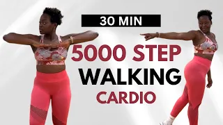 5000 STEPS IN 30 MIN WALKING CARDIO DANCE  WORKOUT | 5000 Steps Knee Friendly