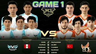 Game 1 Malvinas Gaming VS Bedel M3 World Championship grup stage Day 1