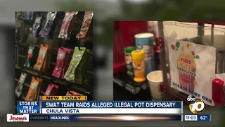 SWAT team raids alleged illegal pot dispensary in Chula Vista