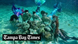 Watch Florida’s professional mermaids swim in Dunnellon’s springs