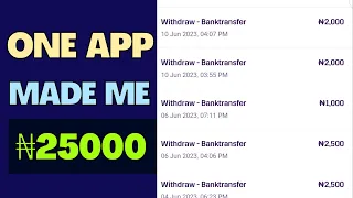 This App Made Me 25,000 Naira - Make Money Online In Nigeria 2023 - Legit App To Make Money Online