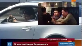 Фотография Максата Усенова за рулем оказалась подлинной