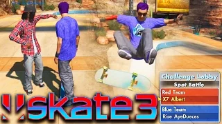 Skate 3 : MEGA PARK 1v1 (ft. Rise AyeDueces) | X7 Albert