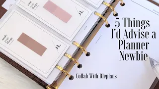 5 Things I'd Advise a Planner Newbie | Collab With Rleplans