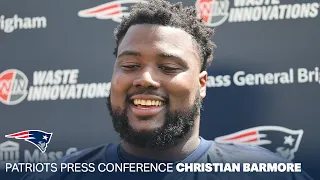 Christian Barmore: "Love my team. Love my coaches." | New England Patriots Press Conference