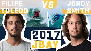 BARRELS and RAIL GAME on Full Display! Filipe Toledo Takes on Jordy Smith JBAY '17 FULL HEAT REPLAY