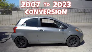 I Converted My 2007 Toyota Yaris To A 2023 In 15 Minutes