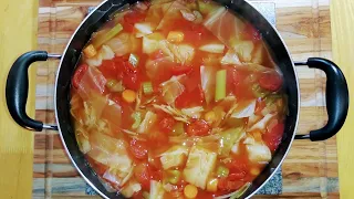 Diet Cabbage Soup! Lose Ten Pounds In A Week! And Delicious!