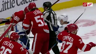 Mikhail Sergachev hits Zeider from behind and tries to fight him (14 oct 2023)