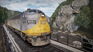 Живописный грузовой маршрут в Вирджинии! Тянем длинный поезд с углём в гору в Train Sim World 2!