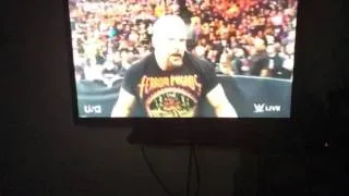 Wwe last raw clip for February 22,2016 reigns vs Sheamus and hh and reigns brawl. Very violent and