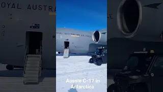 Boeing C-17 on Ice Runway in Antarctica