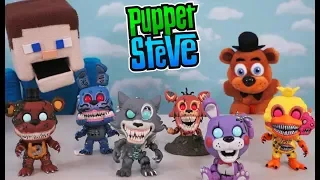 Five Nights at Freddy’s Funko Twisted Ones Pop Figures FNAF Set Unboxing Puppet Steve