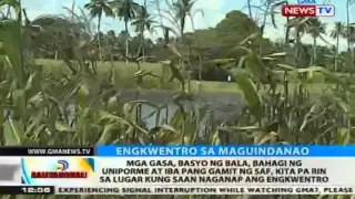 Mga gamit ng SAF, kita pa rin sa lugar kung saan naganap ang engkwentro