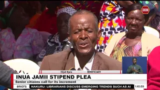 senior citizens from Ruiru  call on the government to consider Inua jamii stipend increment