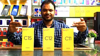 Realme C11 vs Realme C12 vs Realme C15 Unboxing || Review || Comparison || Price