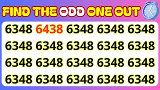 Find the odd number one out || Find the odd Letter one out || spot the difference || #puzzle quiz 65