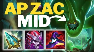 Rod of Ages ZAC is OP in the Mid Lane | League of Legends