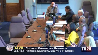 Finance, Diversity, Equity and Inclusion Committee, February 27, 2023