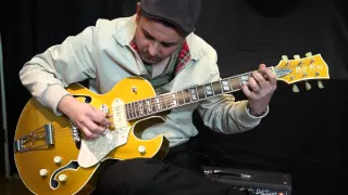 Demonstration of the Scotty Moore influenced Aluminium Rockabilly Guitar