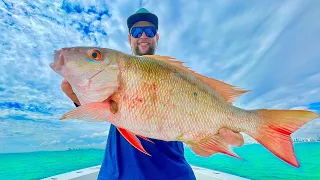 How to Catch MONSTER Mutton Snapper { Catch N Cook }