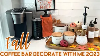 FALL DEOCRATE WITH ME 2023|COFFEE BAR| @MrsJessi  #decoratewithme #fall2023