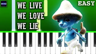 We live, we love, we lie - Piano Tutorial [EASY]