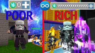 Life of Hcaking Coins | Reaching 999999 Coins + Rank 1 in Skyblock BlockmanGo 1 hour Video