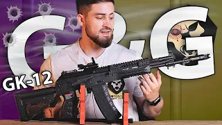 Страйкбольный автомат G&G GK-12 (TGK-012-STD-BNB-NCM) видео обзор