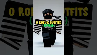 0 Robux Simple Outfit Ideas Challenge!