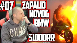 Reakcije na Padove Motora - Zapalio najnoviji BMW S1000RR !!! #07