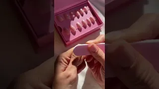How to apply your fake nails using nail glue