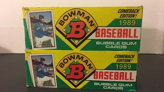 1989 BOWMAN BOX BREAK IN SEARCH OF GRIFFEY ROOKIES - Turn Back the Clock Tuesday