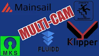 Klipper - Multiple Cameras - Mainsail - Fluidd - Chris's Basement - 2023