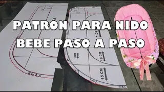 Patrón para nido bebe, paso a paso.