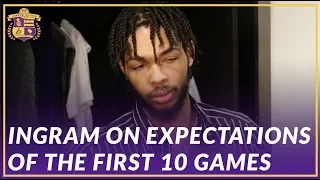 Lakers Post Game: Brandon Ingram On his Expectations of the First 10 Games