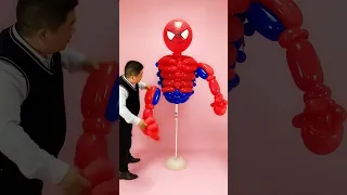 You can make Spiderman with 🎈 Balloons #shorts