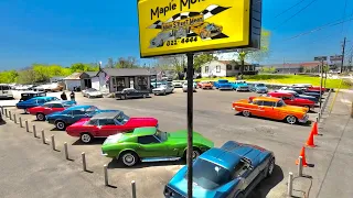 American Classic Muscle Car Inventory Update Lot Walk Maple Motors 4/17/23 USA Old  Rides For Sale