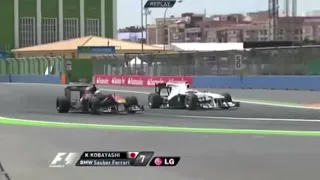 Kamui Kobayashi’s last corner pass at Valencia