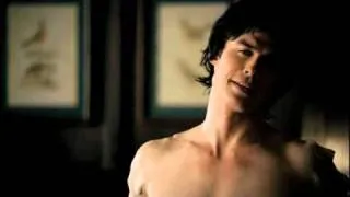 The Vampire Diaries 03x01 - The Birthday - Damon naked