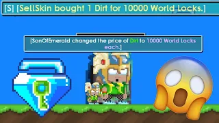 PRANK SELL DIRT 1WL EACH !!! AUTO PROFIT !!! Growtopia Prank