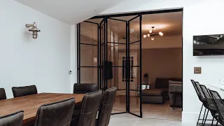 Internal Bifolding Doors – Black Steel Doors